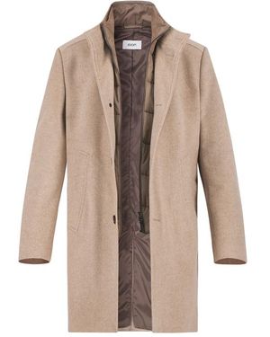 Joop! Herren Mantel Unifarben - Natur