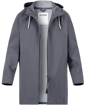 Stutterheim Herren Regenmantel Pvc Unifarben - Blau