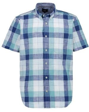 Camel Active Herren Hemden Kariert - Blau