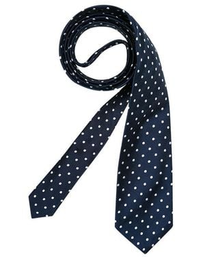 Ascot Herren Krawatte Gemustert - Blau