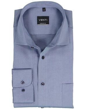 Venti Herren Hemd Kent - Blau
