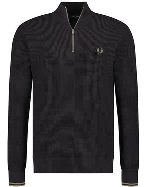 Fred Perry Herren Troyer Unifarben - Blau