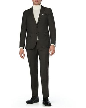 Joop! Herren Anzug Meliert Slim Fit - Schwarz