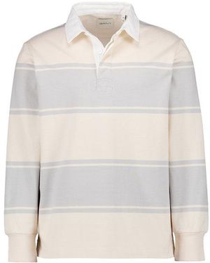 GANT Herren Pullover Baumwolle Gestreift - Weiß