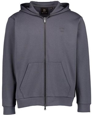 BOGGI Herren Sweatjacke Unifarben - Grau