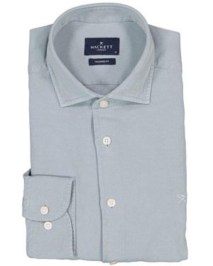 Hackett Herren Hemd Blau,Grau