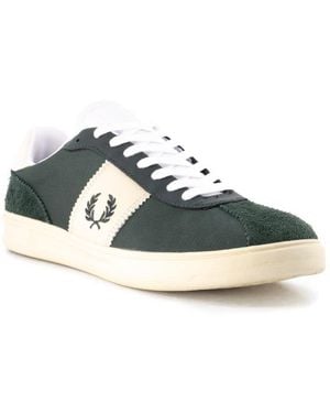 Fred Perry Herren Sneaker Nubuk-/Veloursleder - Grün