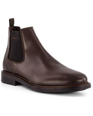 GANT Herren Chelsea Boots Glattleder - Braun