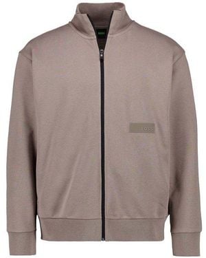 BOSS Herren Pullover Unifarben - Braun