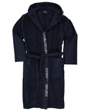 Emporio Armani Herren Bademäntel/-Tücher Unifarben - Blau