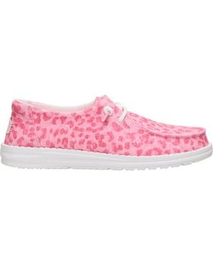 HEYDUDE Wendy Stretch Jersey Leopard - Pink