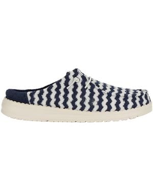 HEYDUDE Wendy Slip Terry Stripe - Black