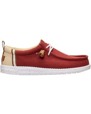 HEYDUDE Wally Craft Linen - Red