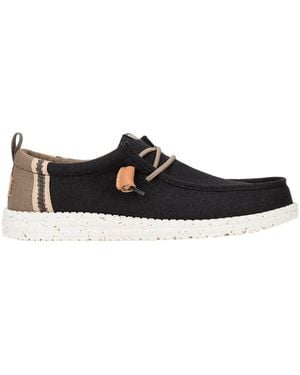 HEYDUDE Wally Craft Linen - Black