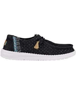 HEYDUDE Wendy Perf Canvas - Black