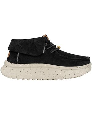 HEYDUDE Wendy Peak Fold Boot Suede - Black