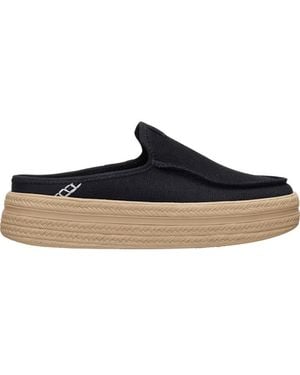 HEYDUDE Austin Lift Espadrille Woven - Black