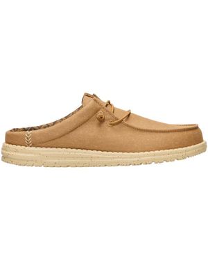 HEYDUDE Wally Slip Stretch Canvas - Black