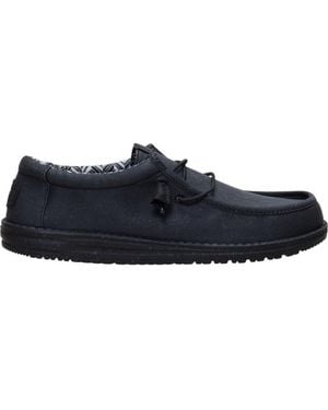 HEYDUDE Wally Stretch Canvas - Black