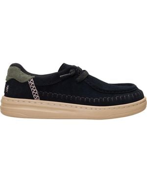 HEYDUDE Harper Moc Crafted Suede - Black