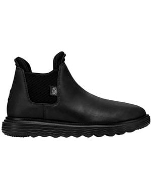 HEYDUDE Branson Boot Craft Leather - Black