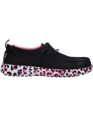 HEYDUDE Wendy Work Ce Leopard - Black