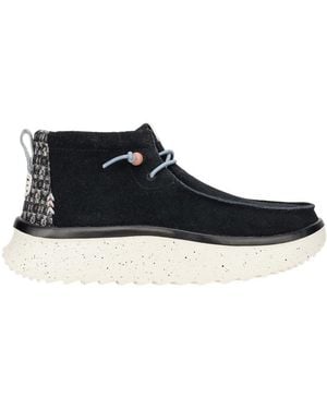 HEYDUDE Wendy Peak Hi Suede - Black