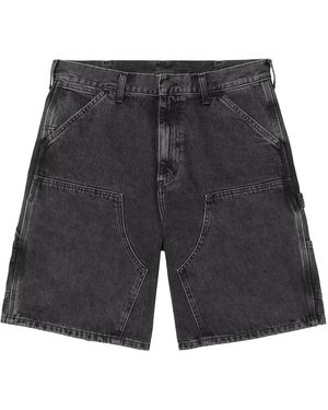 Carhartt Double Knee Short "Smith" Denim, 13.5 oz - Grau