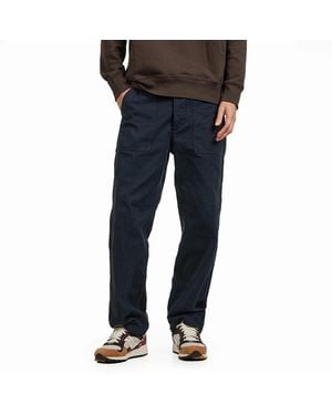 Orslow Brushed Flannel US Army Fatigue Pants - Blau