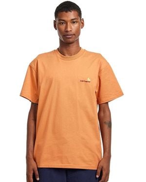 Carhartt S/S American Script T-Shirt - Orange