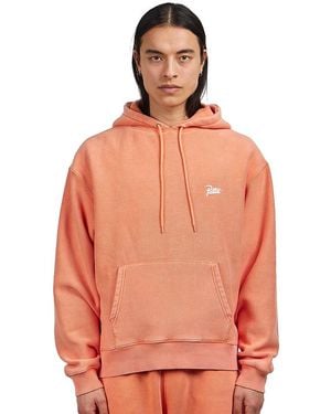 PATTA Classic Washed Hooded Sweater - Orange