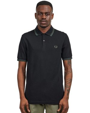 Fred Perry Twin Tipped Shirt - Schwarz