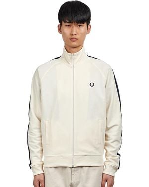 Fred Perry Contrast Tape Track Jacket - Natur