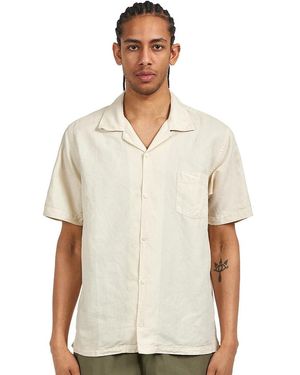 COLORFUL STANDARD Linen Short Sleeved Shirt - Weiß