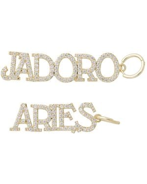 Aries J'Adoro Paved Earring - Mettallic