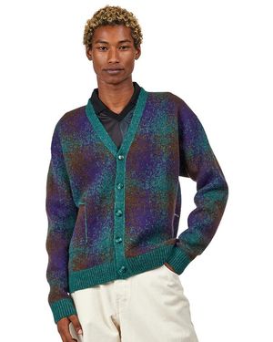 Pop Trading Co. Knitted Cardigan - Blau