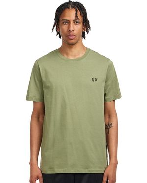 Fred Perry Crew Neck T-Shirt - Grün