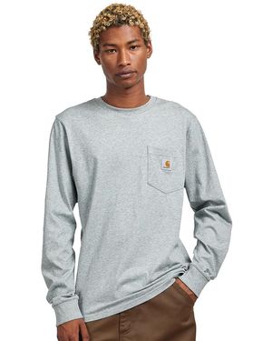 Carhartt L/S Pocket T-Shirt - Grau