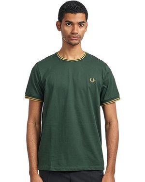 Fred Perry Twin Tipped T-Shirt - Grün