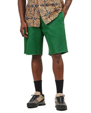 Beams Plus Plain Front Shorts Cut-Off Twill Garment Dye - Grün