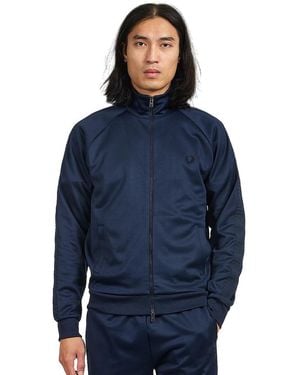 Fred Perry Tape Detail Track Jacket - Blau