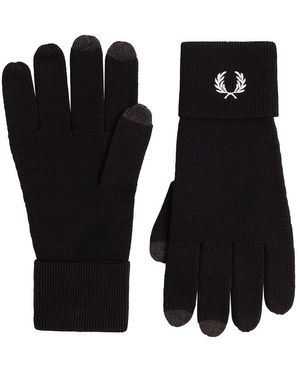 Fred Perry Classic Merino Wool Gloves - Schwarz
