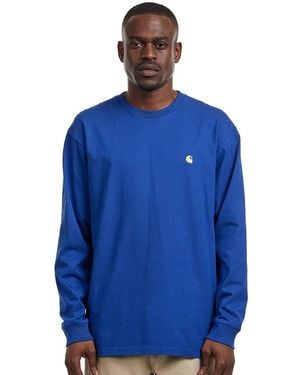 Carhartt L/S Chase T-Shirt - Blau