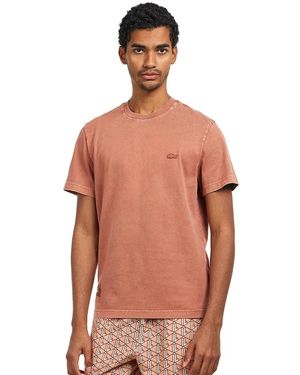 Lacoste Washed Effect T-Shirt - Orange