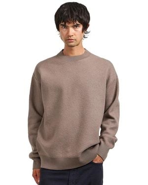 Norse Projects Rom Boiled Wool Crewneck - Braun