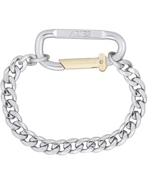 Aries Mini Carabiner Chain Bracelet - Mettallic