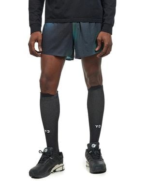 Y-3 M Aop Running Shorts - Blau