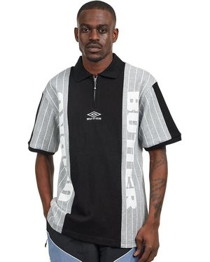 Butter Goods Athletica S/S Polo Shirt - Schwarz