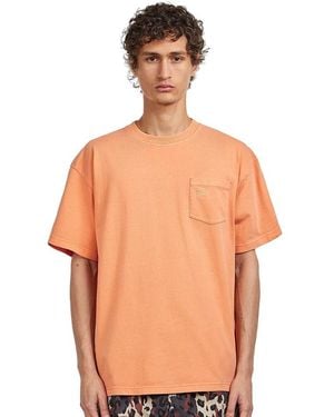 PATTA Basic Washed Pocket T-Shirt - Orange