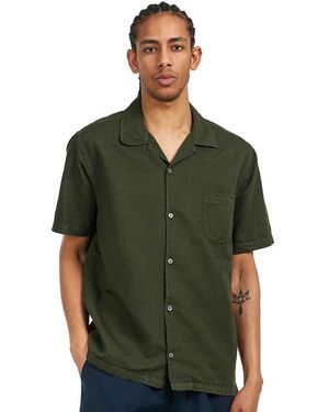 COLORFUL STANDARD Linen Short Sleeved Shirt - Grün